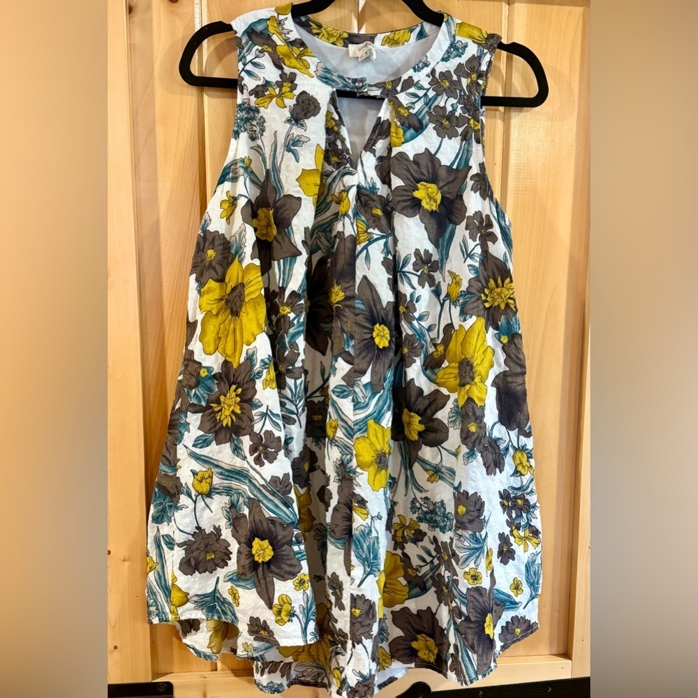 Umgee Ladies’ Small Floral Sleeveless Dress